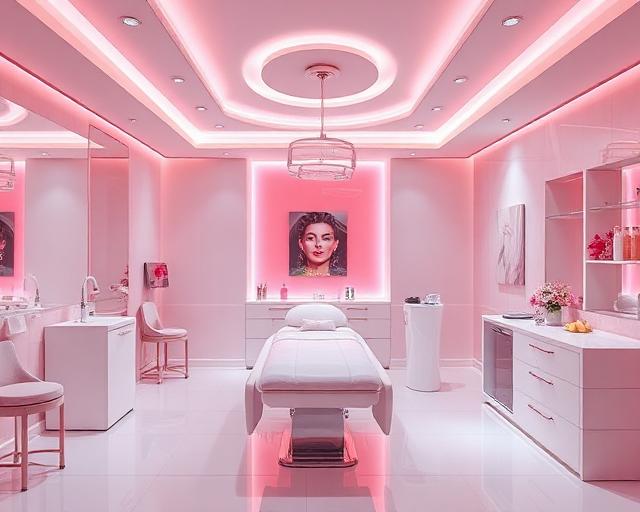 Luxury medical spa treatment room